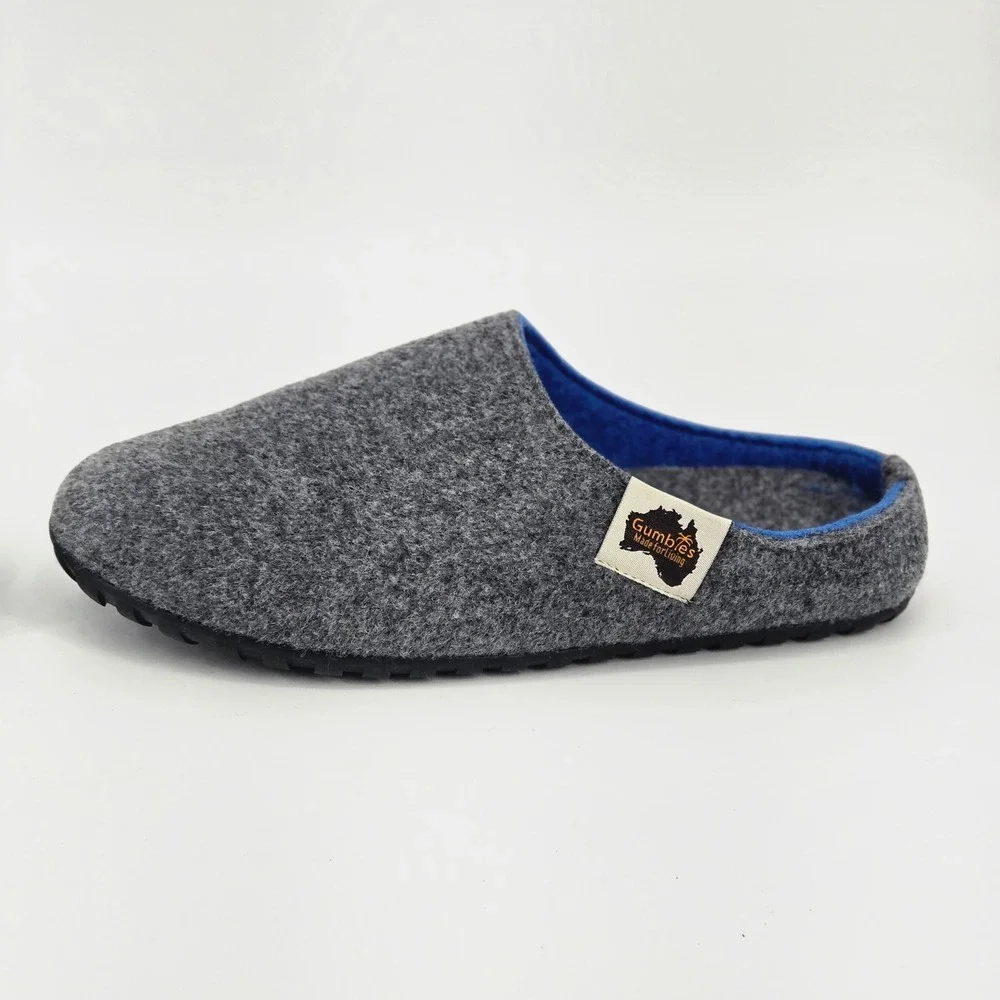 Gumbies Outback Felt Mule Slipper Shoe Gorpcore Cabin Mens 9 Womens 10 Comfort